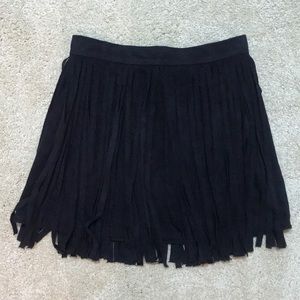 BB Dakota Skirts - BB Dakota Suede Fringe Skirt BB Dakota Skirts - BB Dakota Suede Fringe Skirt